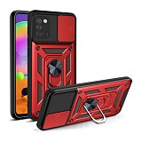 Bodycell Armor Slide Cover Case Samsung A31 Red