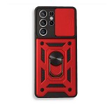 Bodycell Armor Slide Cover Case Samsung S22 Ultra Red