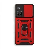 Bodycell Armor Slide Cover Case Xiaomi Note 11T/Note 11s 5G/Poco M4 Pro 5G Red