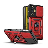 Bodycell Armor Slide Cover Case Xiaomi Poco F3 GT Red