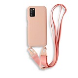 Bodycell Silicon Case με Λουρακι Samsung A03s Pink