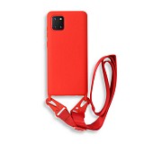 Bodycell Silicon Case με Λουρακι Samsung Note 10 Lite Red