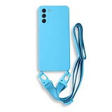 Bodycell Silicon Case με Λουρακι Samsung S21  Blue