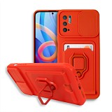 Bodycell Multifunction Case   Xiaomi Note 10 5G/Note 10T 5G/Poco M3 Pro 4G/5G Red