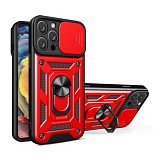 Bodycell Armor Slide Cover Case iPhone 14 Pro Max Red