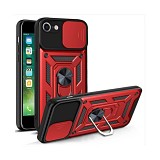 Bodycell Armor Slide Cover Case iPhone 7/8/SE 2020, 2022 Red