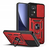 Bodycell Armor Slide Cover Case Xiaomi 12 Pro Red