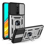 Bodycell Armor Slide Cover Case Xiaomi Redmi 9  Silver