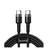 Baseus Cafule Braided USB 2.0 Cable USB-C male - USB-C male  2m (CATKLF-ALG1) (BASCATKLF-ALG1)