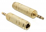 DELOCK  3.5mm  6.35mm 65360, , gold plated 65360