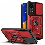 Bodycell Armor Slide Cover Case Xiaomi Note 11/11s 4G Red