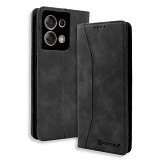 Bodycell Book Case Pu Leather Oppo Reno 8 5G Black