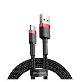 Baseus Cafule Braided USB 2.0 Cable USB-C male - USB-A male  0.5m (CATKLF-A91) (BASCATKLF-A91)