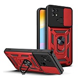 Bodycell Armor Slide Cover Case Xiaomi Redmi 10C Red