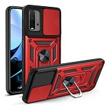 Bodycell Armor Slide Cover Case Xiaomi Redmi 9T Red