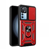 Bodycell Armor Slide Cover Case Xiaomi 12T/12T Pro Red