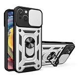 Bodycell Armor Slide Cover Case iPhone 14 Plus Silver