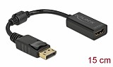 DELOCK  DisplayPort  HDMI 61011, 1080p/60Hz, Passive,  61011