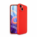 Bodycell Square Liquid Silicon Case iPhone 14 Plus Red