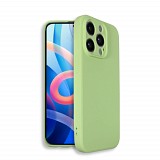 Bodycell Square Liquid Silicon Case iPhone 14 Pro Max Light Green