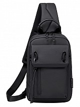 ARCTIC HUNTER τσάντα Crossbody XB00526 με θήκη tablet, 3L, μαύρη XB00526-BK