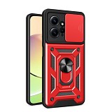 Bodycell Armor Slide Cover Case Xiaomi Note 12 4G Red