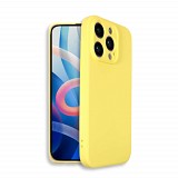 Bodycell Square Liquid Silicon Case iPhone 14 Pro Max Yellow