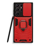 Ring Armor Case Samsung S22 Ultra Red