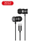 XO EP56 In-ear Handsfree με Βύσμα Type-C Μαύρο