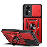 Bodycell Armor Slide Cover Case Xiaomi Note 12S Red