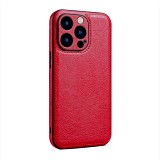 Bodycell Prestige Leather Backcover iPhone 13 Pro  Red