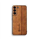 Bodycell Pattern Leather Backcover Samsung S22  Brown