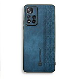 Bodycell Pattern Leather Backcover Xiaomi Note 11 Pro Plus Blue