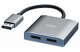 POWERTECH DisplayPort splitter CAB-DP068, 2  1, 4K/60Hz,  CAB-DP068