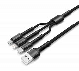 LDNIO  USB  USB-C/Lightning/Micro USB LC93, 3.4A, 1.2m,  6933138640937