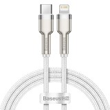 Baseus Cafule Braided USB-C to Lightning Cable 20W White1m (CATLJK-A02) (BASCATLJK-A02)