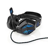 Nedis Over Ear Gaming Headset   2x3.5mm / USB (GHST250BK) (NEDGHST250BK)