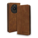 Bodycell Book Case Pu Leather Realme 11 Pro 5G Brown