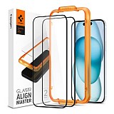 Tempered Glass Full Face Spigen Glas.tR Align Master Apple iPhone 15 Plus  (2 .)