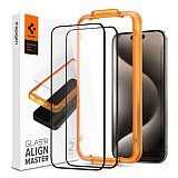 Tempered Glass Full Face Spigen Glas.tR Align Master Apple iPhone 15 Pro Max  (2 .)