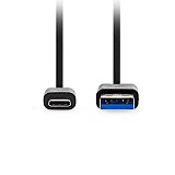  USB 3.2 Gen 1x1 USB A .- USB Type-C ., 1.00m NEDIS CCGL61600BK10