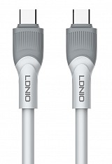 LDNIO καλώδιο USB-C σε USB-C LC601C, 100W PD, 1m, γκρι 6933138601136