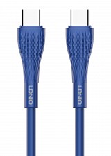 LDNIO καλώδιο USB-C σε USB-C LC672C, 65W PD, 2m, μπλε 6933138601297