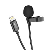 HOCO - L14 microphone for mobile audio plug for iPhone Lightning black