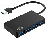 POWERTECH USB hub PT-1145, 4x , 5Gbps, USB ,  PT-1145