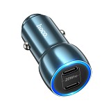 HOCO - Z48 car charger 2x Type C PD 40W sapphire blue