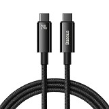 Baseus Tungsten Gold USB 2.0 Cable USB-C male - USB-C 240W Black 2m (CAWJ040101) (BASCAWJ040101)