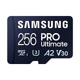 Samsung Pro Ultimate microSDXC 256GB Class 10 U3 V30 A2 UHS-I with USB Adapter (MB-MY256SB/WW) (SAMMB-MY256SB-WW)