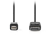  Mini DisplayPort .- DisplayPort ., 1.00m NEDIS CCGL37400BK10