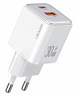 USAMS   US-CC189, USB & USB-C, 30W PD,  CC189TC02